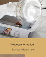 Vertical Grain Gold Waistline Goblet Champagne Glass Cocktail Glass Vertical Grain Water Cup Suit Electroplated Gold Creative Wine Ware Julia M Home & Kitchen