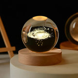 Unique 3D Crystal Ball Lamp with Galaxy and Planetary Projections USB Night Light for Cozy Atmosphere plasma ball Julia M LifeStyles
