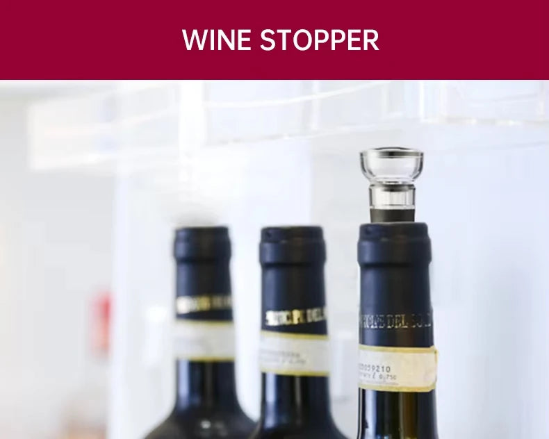 4-in-1 Electric Bottle Wine Opener Set Rechargeable Electric Automatic Corkscrew Wine Opener Set Wine Stopper, Wine Pourer Julia M Home & Kitchen