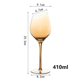 Amber Crystal Burgundy Wine Decanter Goblet - Elegant Big Belly Tasting Cup Julia M LifeStyles