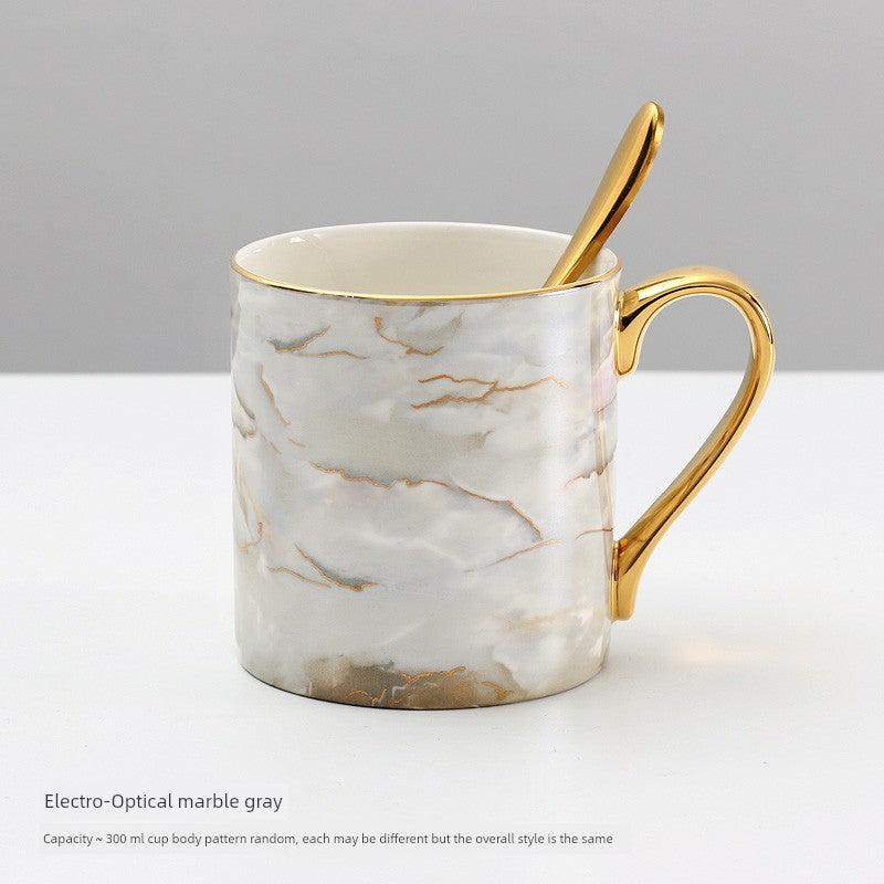 Florence Exquisite European-Style Bone China Mug with Lid and Spoon Julia M LifeStyles