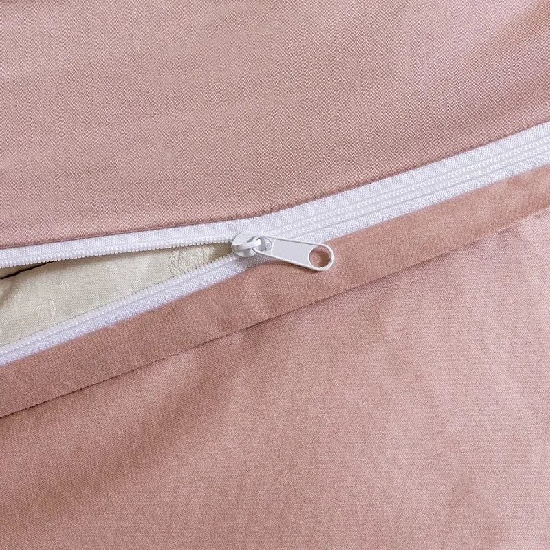 Luxury 1000TC Egyptian Cotton Duvet Cover Set with Silver Embroidery