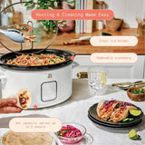 Beautiful 4Qt Slow Cooker with Touch-Activated Display, White Icing by Drew Barrymore Julia M LifeStyles