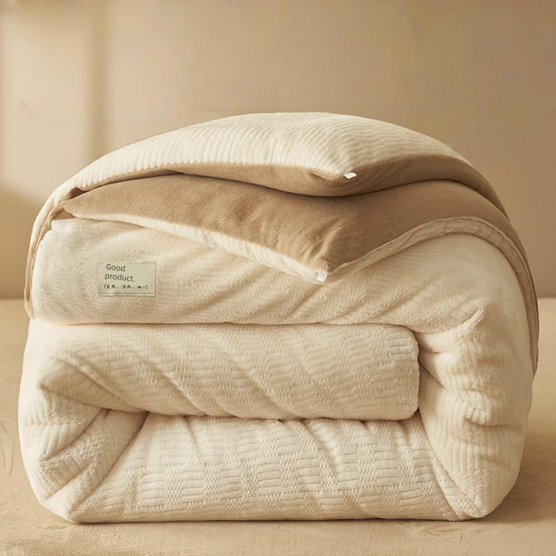 Antarctic People Luxe Winter Lambskin Quilt - Thickened Milk Fiber Duvet for Ultimate Comfort Julia M Home & Kitchen