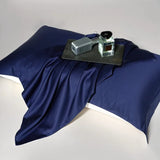 Luxury 100% Egyptian Cotton Reversible Duvet Cover Set in Silver & Purple - Julia M LifeStyles