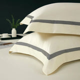 Luxury Long Staple Cotton Bedding 4/7Pcs, Sateen Weave Natural Super King Soft Chic Patchwork Duvet cover Bed Sheet Pillowcases