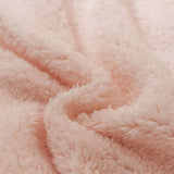 Plush Fleece Duvet Cover Set with Sheet, 4-Piece