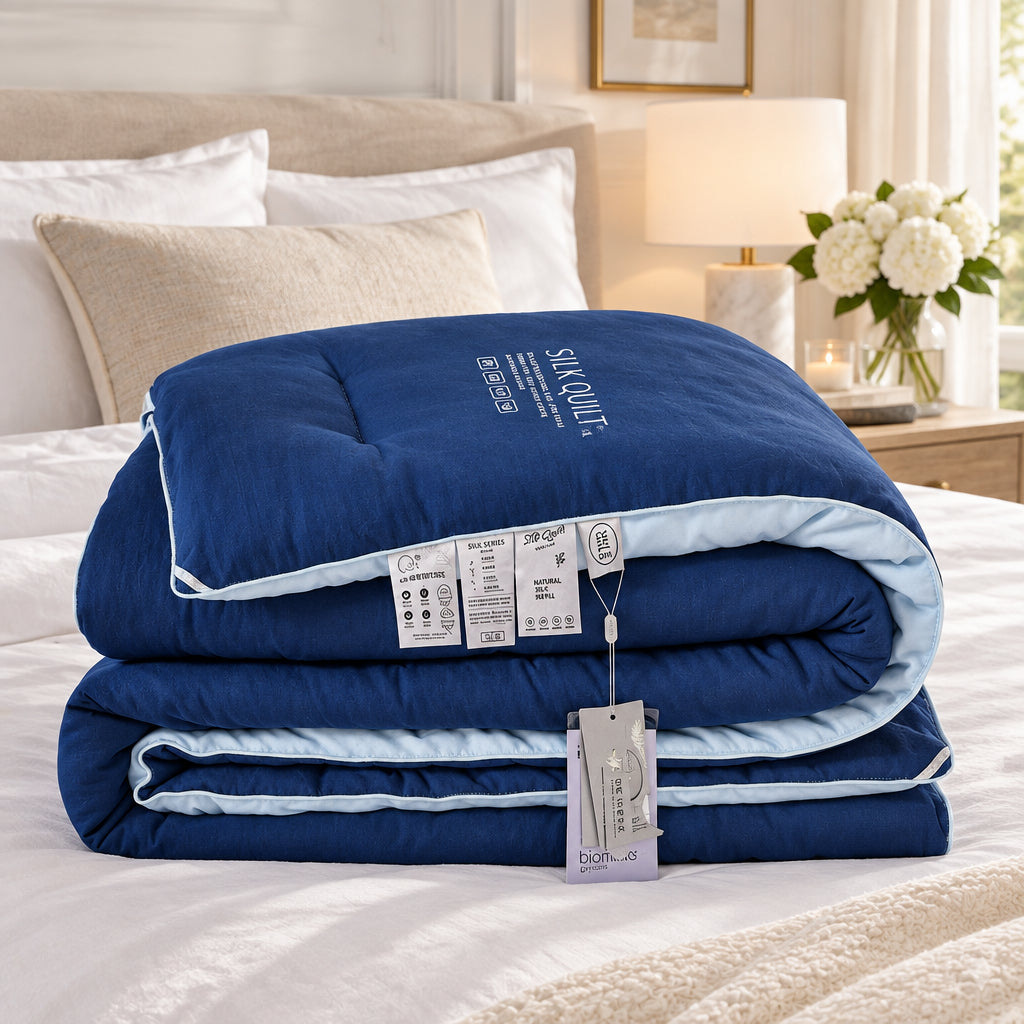 Seren Silk-Filled Cotton Quilt