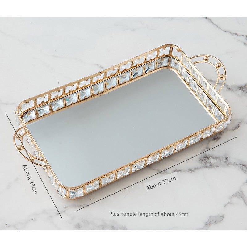 Light Luxury Style Crystal Tissue Box