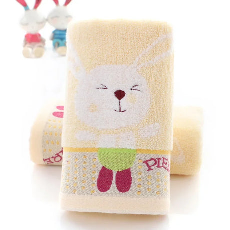 Pure Cotton Cartoon Baby Face Towel - Soft & Absorbent 50x25cm