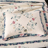 Luxury 3-Piece Quilt Set King Queen Size, 100% Cotton Embroidered Bedding, Elegant European Style Bedspread Set, Ultra Soft