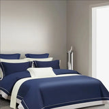 Luxury Long Staple Cotton Bedding 4/7Pcs, Sateen Weave Natural Super King Soft Chic Patchwork Duvet cover Bed Sheet Pillowcases