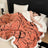 Super Thick Blanket for Winter Warm Lamb Fleece Plaids for Sofa Single/Queen/King Leaves Printed Bedspread Winter Thow Blanket Julia M LifeStyles