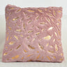 2pcs faux fur foil print feather decorative throw pillow cover,fluffy and soft plush cushion cover,for sofa bed, living room