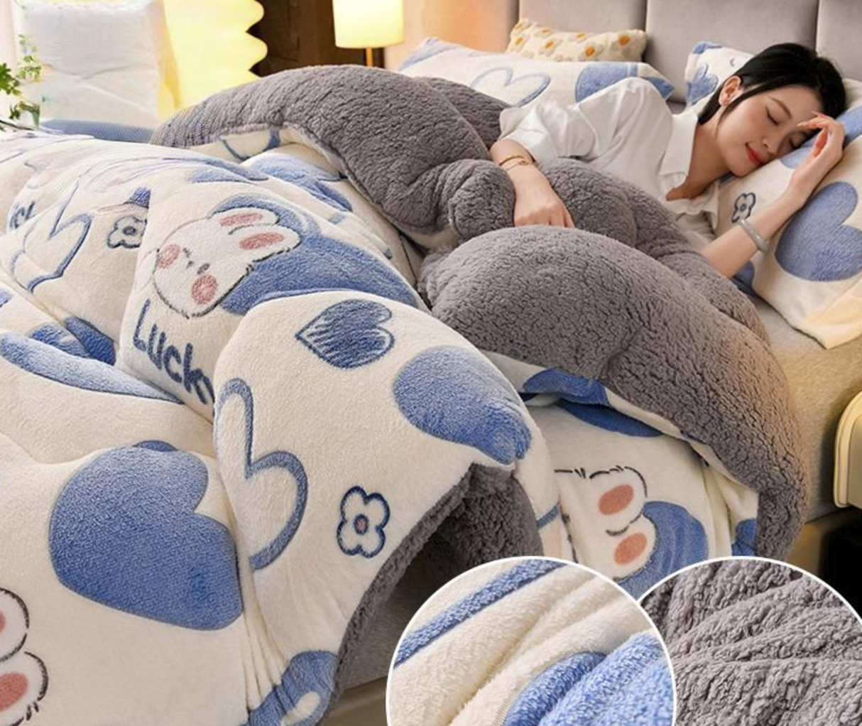 Luxurious Cashmere Coral Fleece Quilt for Ultimate Comfort Julia M LifeStyles