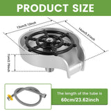 Faucet Glass Rinser ABS High Pressure Glass Cup Washer 360° Rotating High Efficiency Bottle Washer Kitchen Sink Accessories Julia M LifeStyles