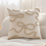 Ultra Soft Chenille Bow Pillow Cover for Stylish Home Decor Julia M LifeStyles