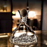 Lux Iceberg Falls Crystal Glass Wine Decanter & Filter