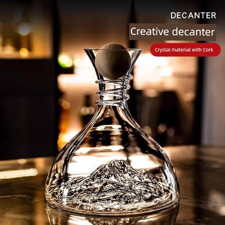European Entry Lux Iceberg Falls Fast Red Wine Wine Decanter Home Crystal Glass Wine Filter Liquor Divider Julia M LifeStyles