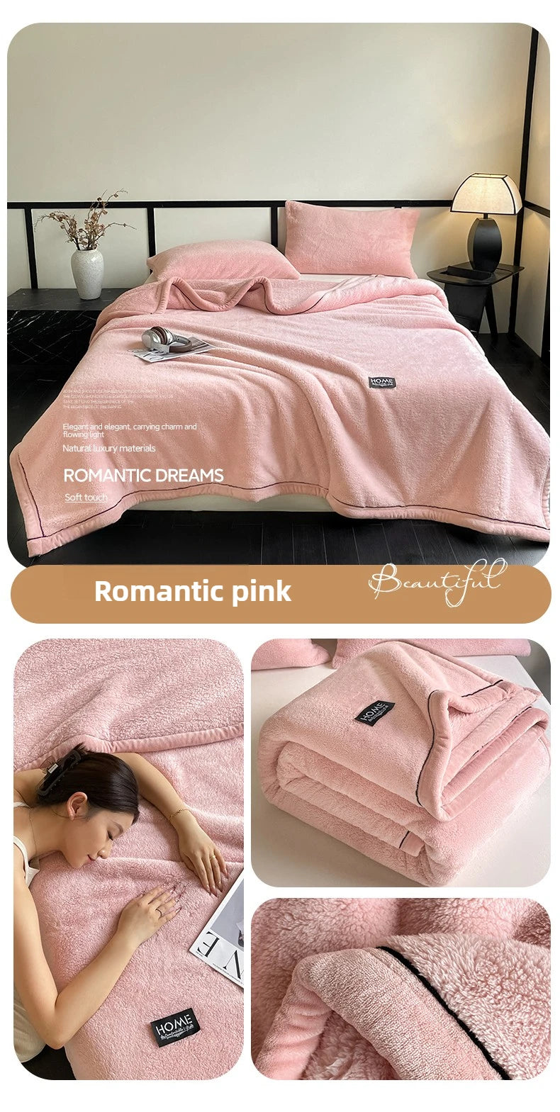 Plush Warm Winter Blanket A Grade Coral Fleece Flannel Soft Thick Bed Blankets for Sofa Single Double Couple Furry Bedspread Julia M LifeStyles