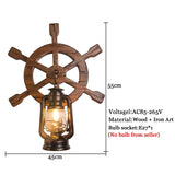 Mariner Wood & Iron Wall Sconce