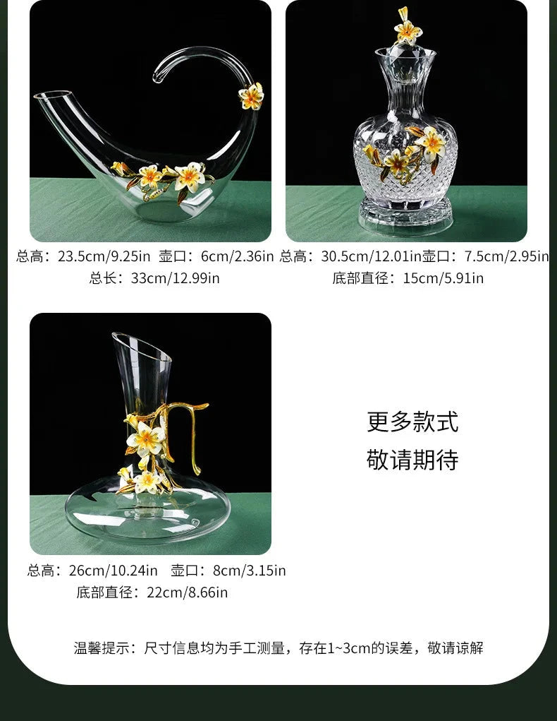 Lily High-End Enamel Red Wine Glass Set Julia M LifeStyles