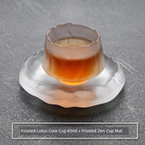 Frosted Japanese Glass Tea Cup – Elegant Single Serve Teacup - Julia M LifeStyles