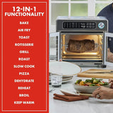Emeril Lagasse Extra Large French Door Air Fryer Toaster Oven Combo, 24 Cooking Functions and Digital Controls, 7 Accessories In Julia M Home & Kitchen