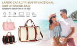 2in1 Convertible Garment Bag Foldable Suit Storage Bag Large Capacity Travel Duffle Bag Waterproof Tote Fitness Gym Bag - Julia M LifeStyles