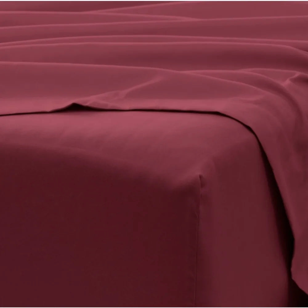 6-Piece Solid Microfiber Queen Sheet Set