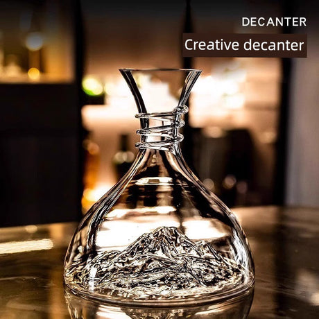 European Entry Lux Iceberg Falls Fast Red Wine Wine Decanter Home Crystal Glass Wine Filter Liquor Divider Julia M LifeStyles