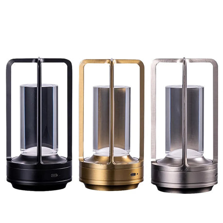 LED Table Lamp plastic bedroom bedside desk lamp rechargeable touch dimming desk lamp dining table decorative table lamp Julia M LifeStyles