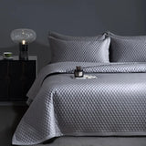 CHAUSUB Luxury Pima Cotton Quilt Set 3PCS King Queen Size,Silky Cooling Bedspread & Coverlet,Summer Lightweight Comforter