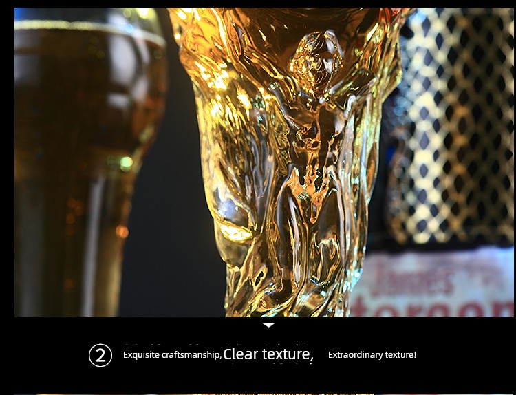 Creative World Cup Beer Steins FIFA World Cup Glass Cup Bar Juice Football Water Cup Handmade Beer Mug