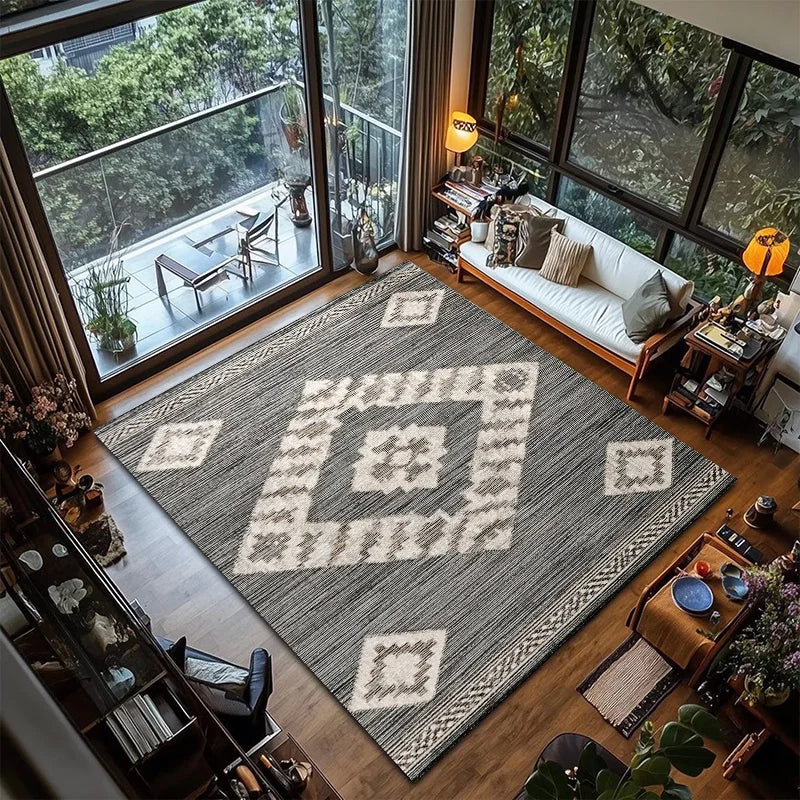 Retro Light Luxury Home Bathroom Floor Mat