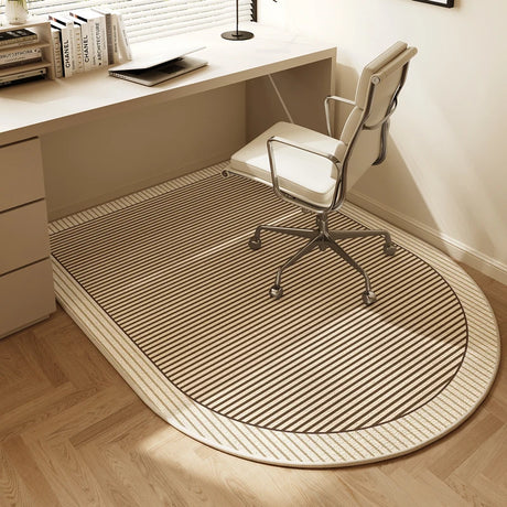 Cream Style Modern Arc-shaped Carpet