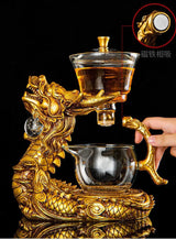 Dragon Automatic Tea Set Magnetic Suction Glass Lazy Kung Fu Teapot Set Household Heat-resistant Tea Maker Julia M LifeStyles