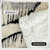Super Thick Blanket for Winter Warm Lamb Fleece Plaids for Sofa Single/Queen/King Leaves Printed Bedspread Winter Thow Blanket Julia M LifeStyles