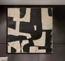Custom Design White Beige 3D Textured Minimalist Handmade Wabi-Sabi Abstract Oil Painting for Home Hotel Office Wall Art Decor