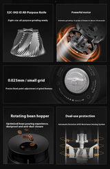 TIMEMORE Whirly 01s Electric Coffee Grinder 42mm Core Grinding Hand Brewed Coffee Bean Automatic Grinder Portable Grinders Gifts Julia M Home & Kitchen