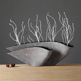 Atelier Form Sculptural Resin Vase | Modern Decorative Accent