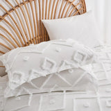 7 Pcs solid color tufted quilt set, microfiber soft and lightweight, durable and easy to wash bedding set , for all seasons Julia M LifeStyles