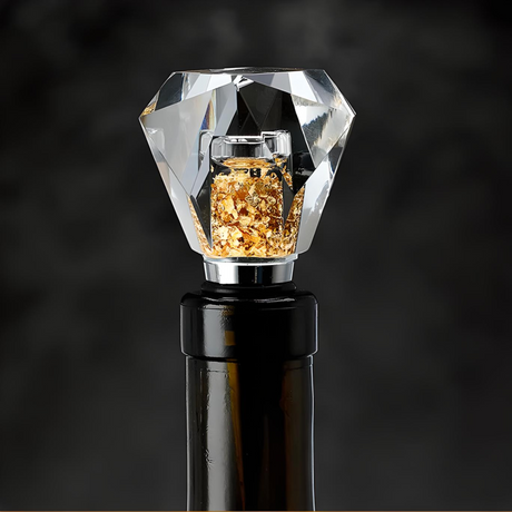 "Modern Glass Wine & Champagne Stopper"