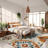 Vintage Bohemian Easy Care Foldable Door Bathroom Floor Mat