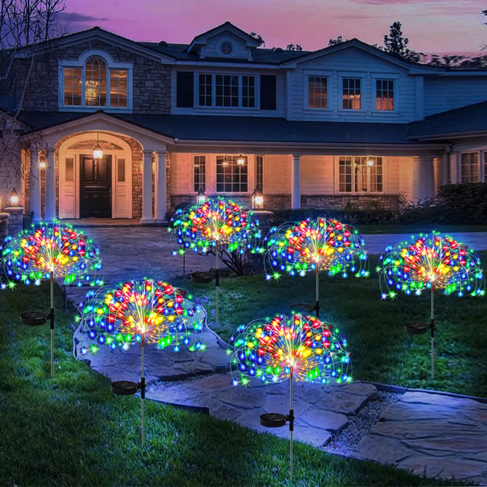 Solar Firework Fairy Lights: Illuminate Your Outdoor Space in Style  Julia M Home & Kitchen   