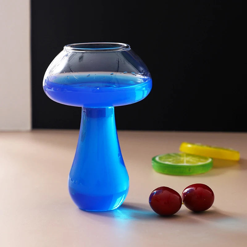Cute Mushroom Cocktail Glass 260ml Cup For Drinks Beer Creative Clear Wine Glasses Coffee Cups Drinkware Bar Shot Glasses Julia M Home & Kitchen