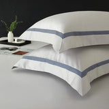 Luxury Long Staple Cotton Bedding 4/7Pcs, Sateen Weave Natural Super King Soft Chic Patchwork Duvet cover Bed Sheet Pillowcases
