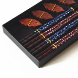 Chinese style gift box creative wooden chopsticks four pairs of chopsticks chopstick rest gift box Julia M LifeStyles
