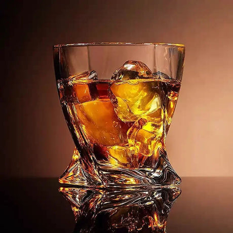Creative Rotating Crystal Glass Cocktail and Whiskey Cup 290ml