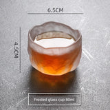 Elegant Frosted Japanese Glass Tea Cup – Single Serve Delight Julia M Home & Kitchen